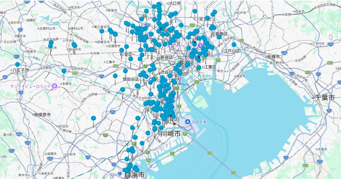 販売実績マップ