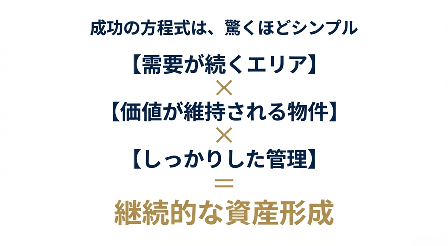 まとめ「成功の方程式は、驚くほどシンプル」