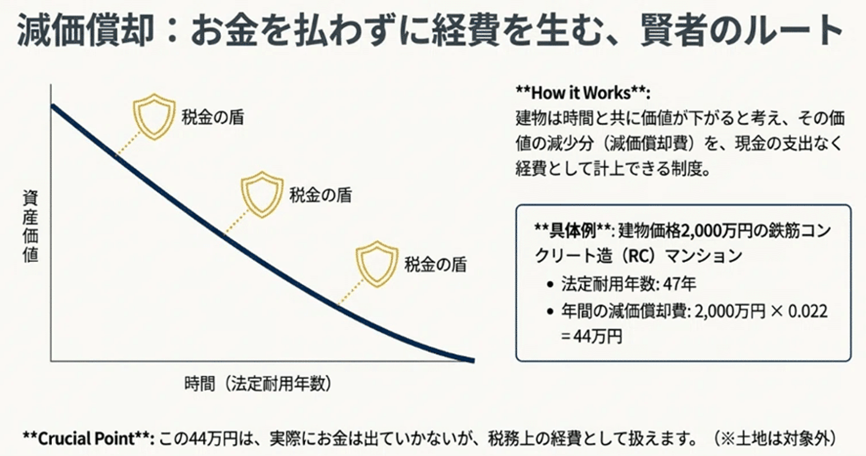 減価償却:お金を払わずに経費を生む、賢者のルート